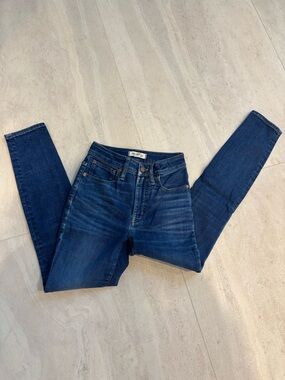 Madewell Curvy High Rise Skinny Jeans Size 25 Medium Wash Stretch Denim